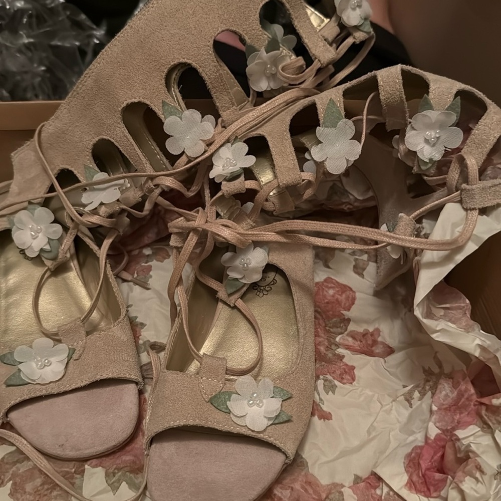 Kids joyfolie floral gladiator shoes